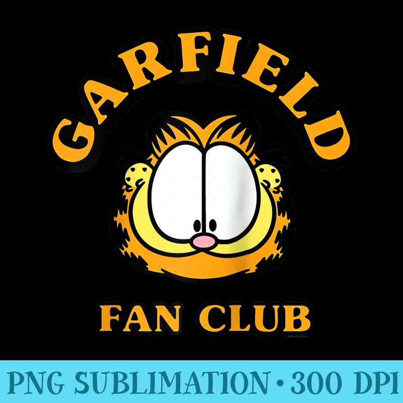 Garfield Classic Fan Club Raglan Baseball - Download Shirt PNG - Premium Quality PNG Artwork