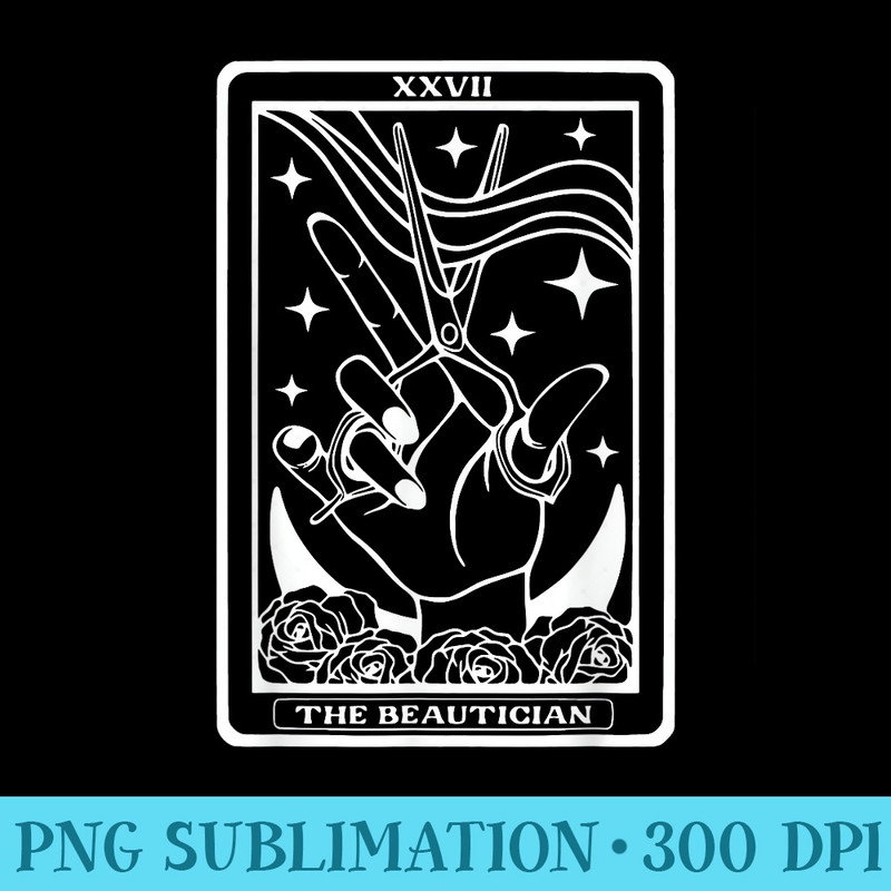 The Beautician Tarot Card Hair Stylist - PNG Download Resource - Revolutionize Your Designs