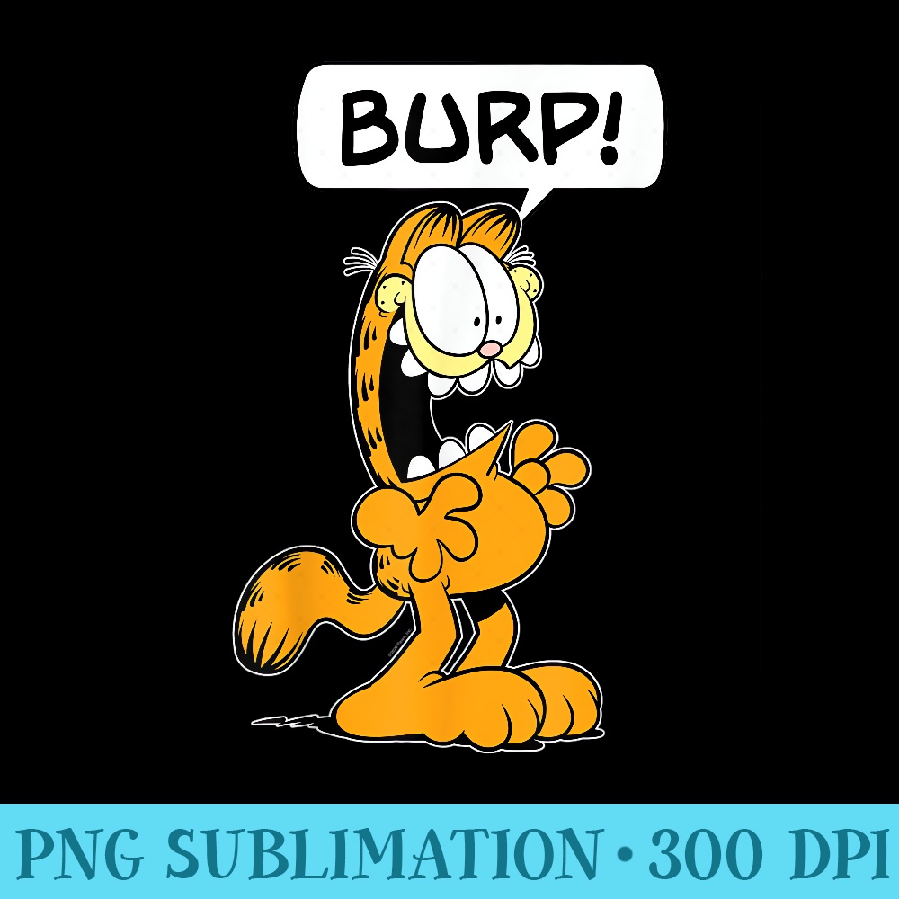 Garfield Classic Burp - Free Transparent PNG Download - Add a Festive Touch to Every Day
