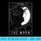 Tarot Card Crescent Moon And Cat Graphic - PNG Download - Instant Access To Downloadable Files