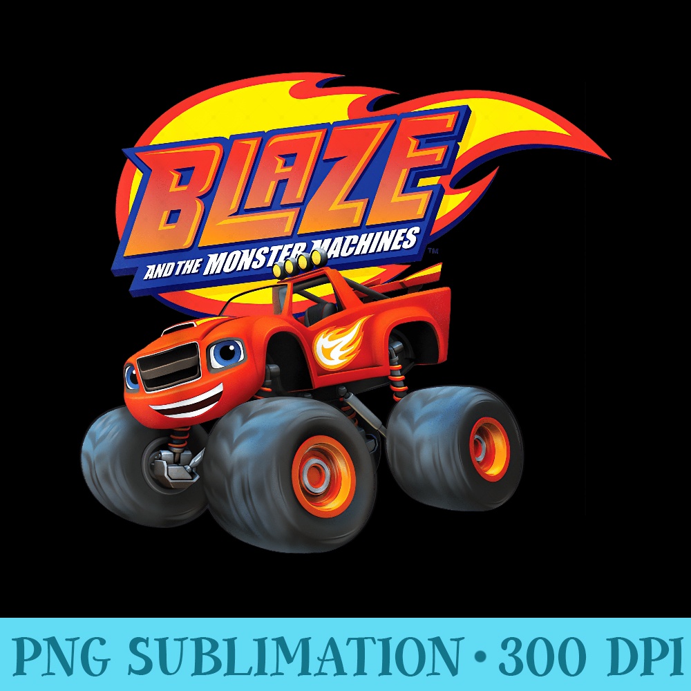 Blaze The Monster Machines BLAZE T - Transparent PNG File Download - Perfect for Sublimation Mastery
