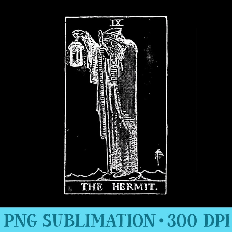 The Hermit Tarot Card - Digital PNG Downloads - Unleash Your Creativity
