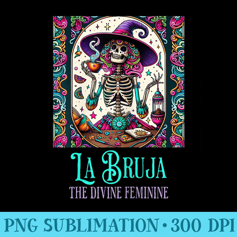 La Bruja Tarot Mystical Divination Latina Witch - Transparent PNG Download - Premium Quality PNG Artwork
