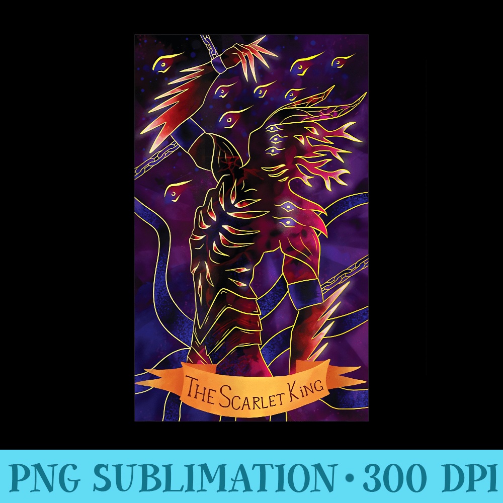SCP Foundation Scarlet King Tarot Card - PNG Image Download - Stunning Sublimation Graphics