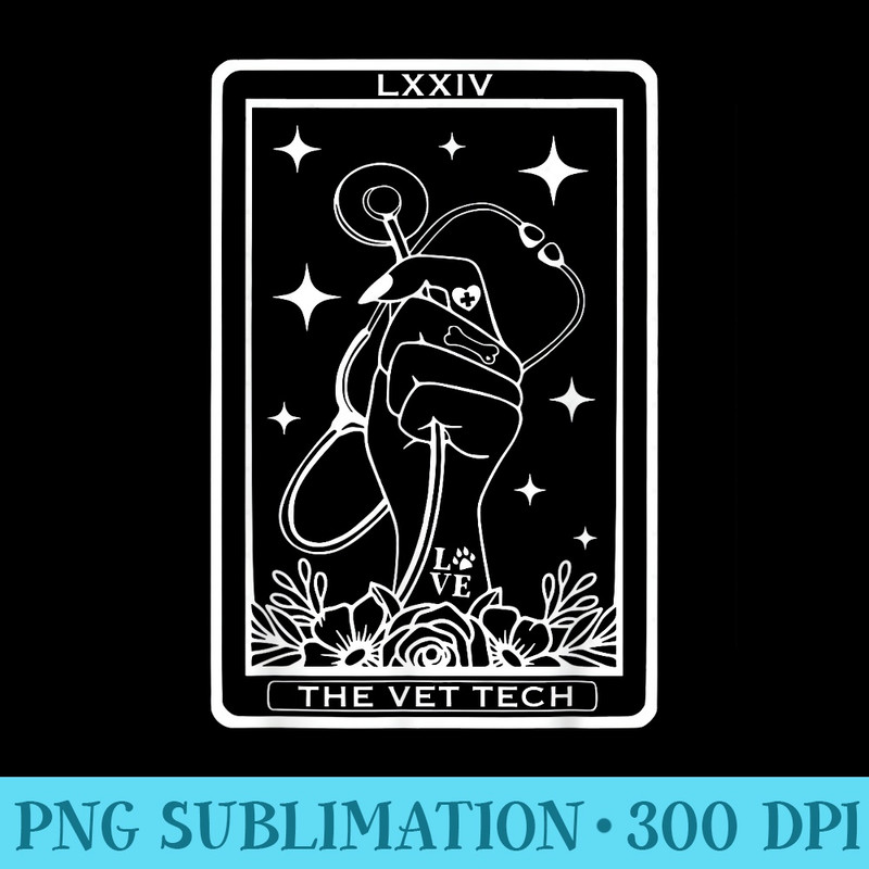Tarot Card The Vet Tech Veterinarian Vet Nurse Stethoscope - PNG Download Website - Revolutionize Your Designs