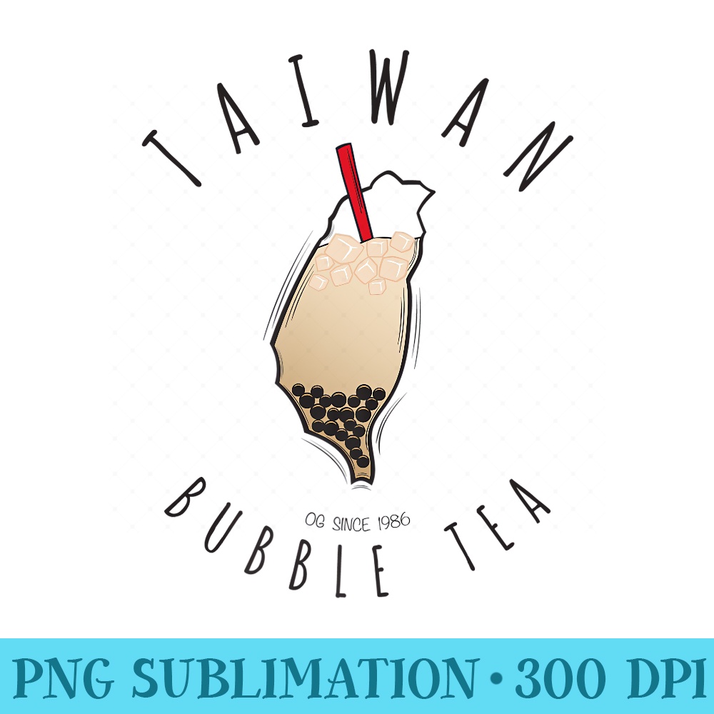 Taiwan Bubble Tea T, BOBA Design - High Resolution PNG Download - Perfect for Creative Projects
