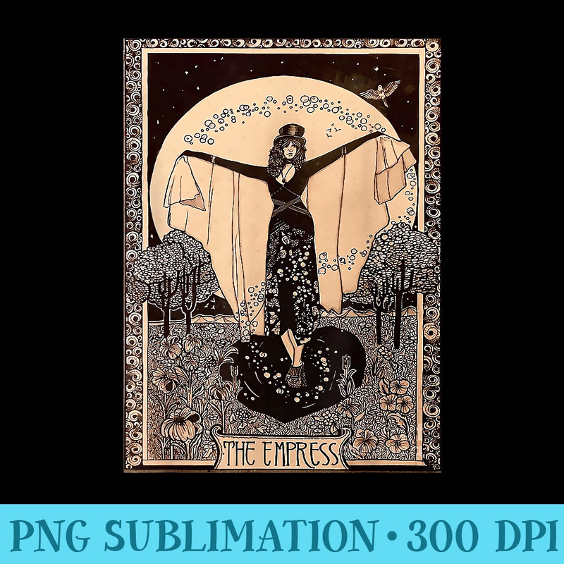 The Empress Tarot Card - Unique Sublimation PNG Download - Add a Festive Touch to Every Day