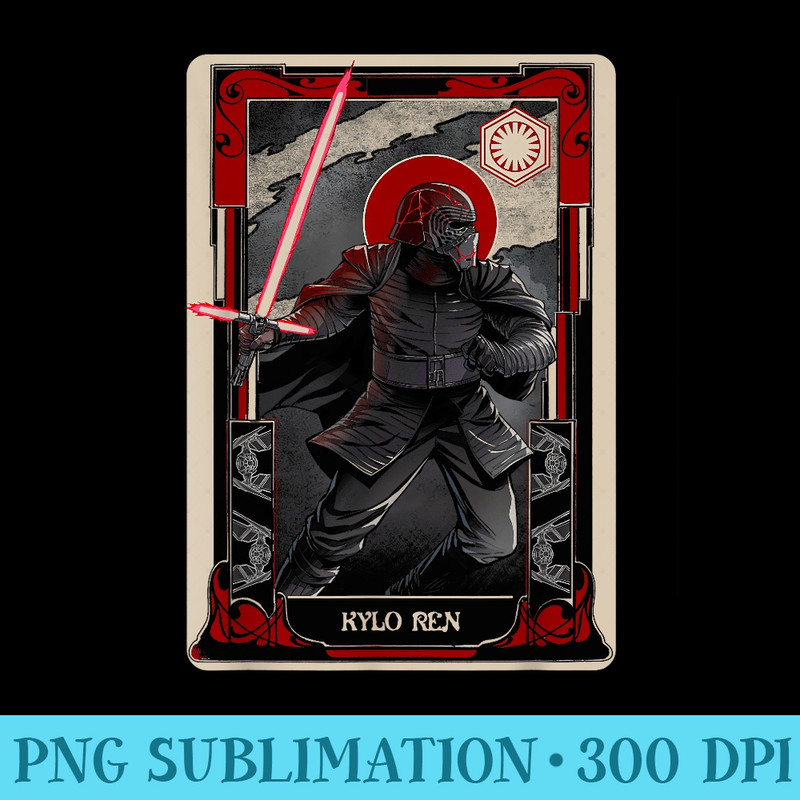 Star Wars The Last Jedi Halloween Kylo Ren Tarot Card - PNG Templates Download - Fashionable and Fearless