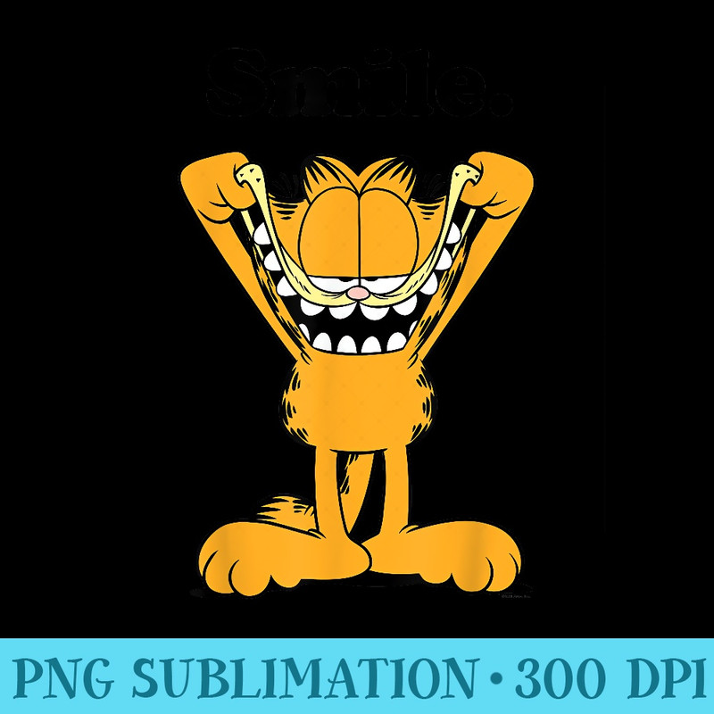 Garfield Classic Smile - PNG Picture Download - Add a Festive Touch to Every Day
