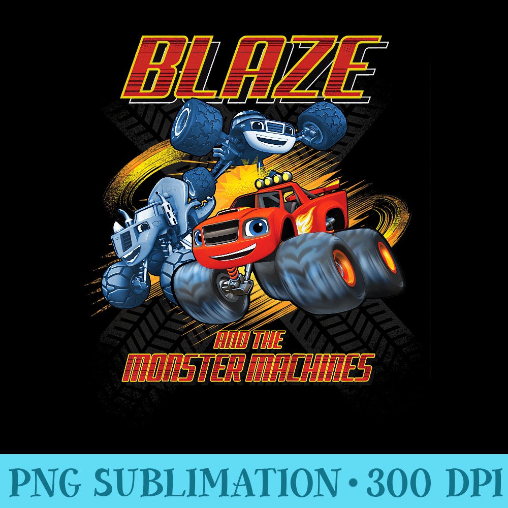 Blaze The Monster Machines Smiling Action T - Trendy PNG Designs - Add a Festive Touch to Every Day