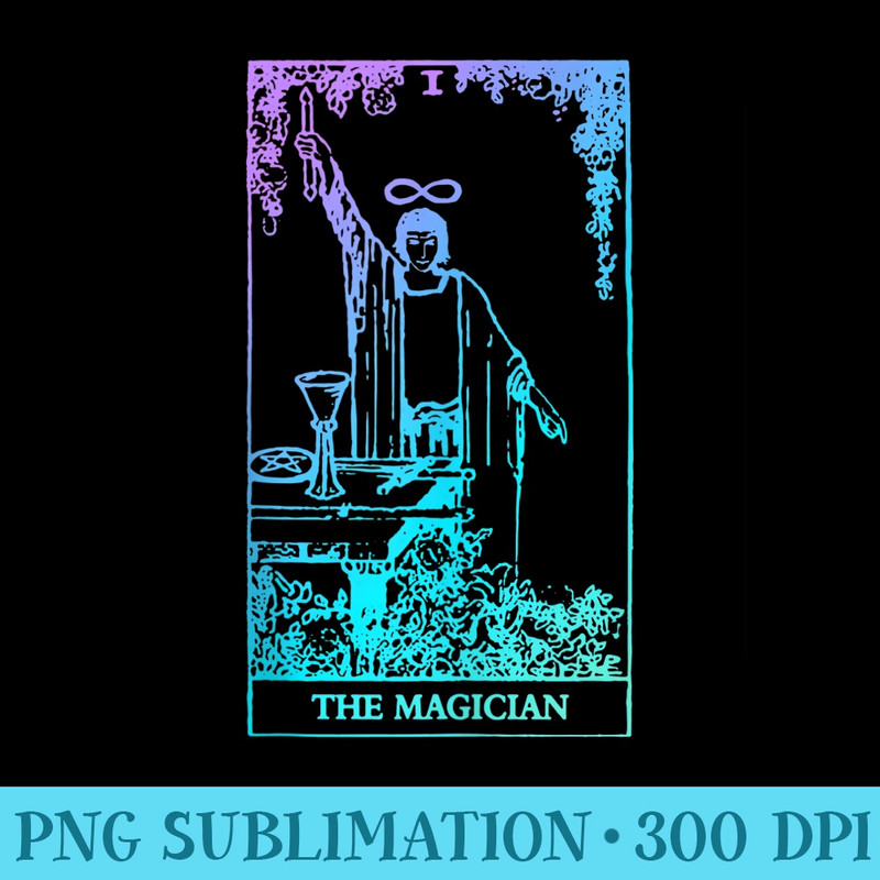 The Magician Tarot Card Rider Waite Witchy - PNG Graphics Download - Stunning Sublimation Graphics