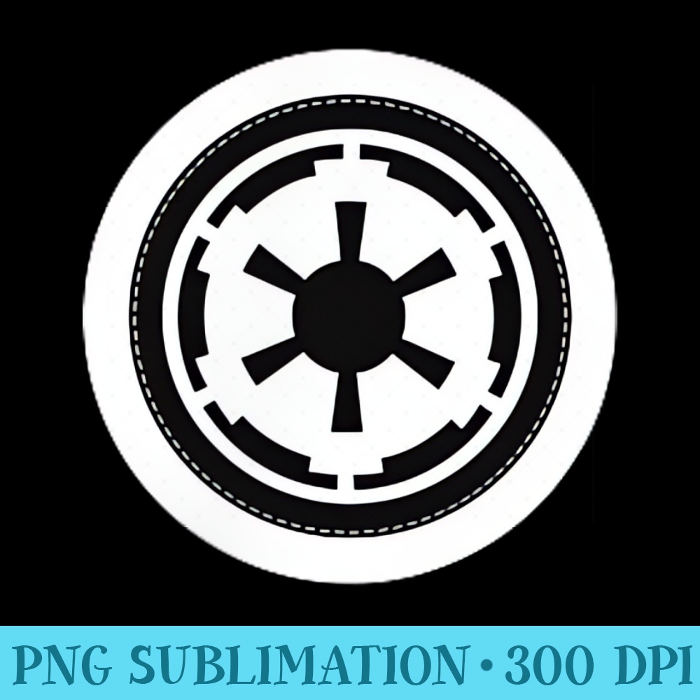 Star Wars Galactic Empire Symbol Left Chest Graphic T - Unique PNG Artwork - Bold & Eye-catching