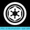 Star Wars Galactic Empire Symbol Left Chest Graphic T - Unique PNG Artwork - Bold & Eye-catching