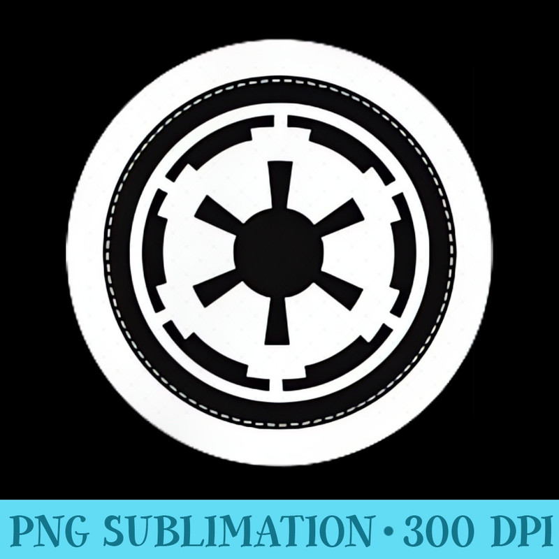 Star Wars Galactic Empire Symbol Left Chest Graphic T - Unique PNG Artwork - Bold & Eye-catching
