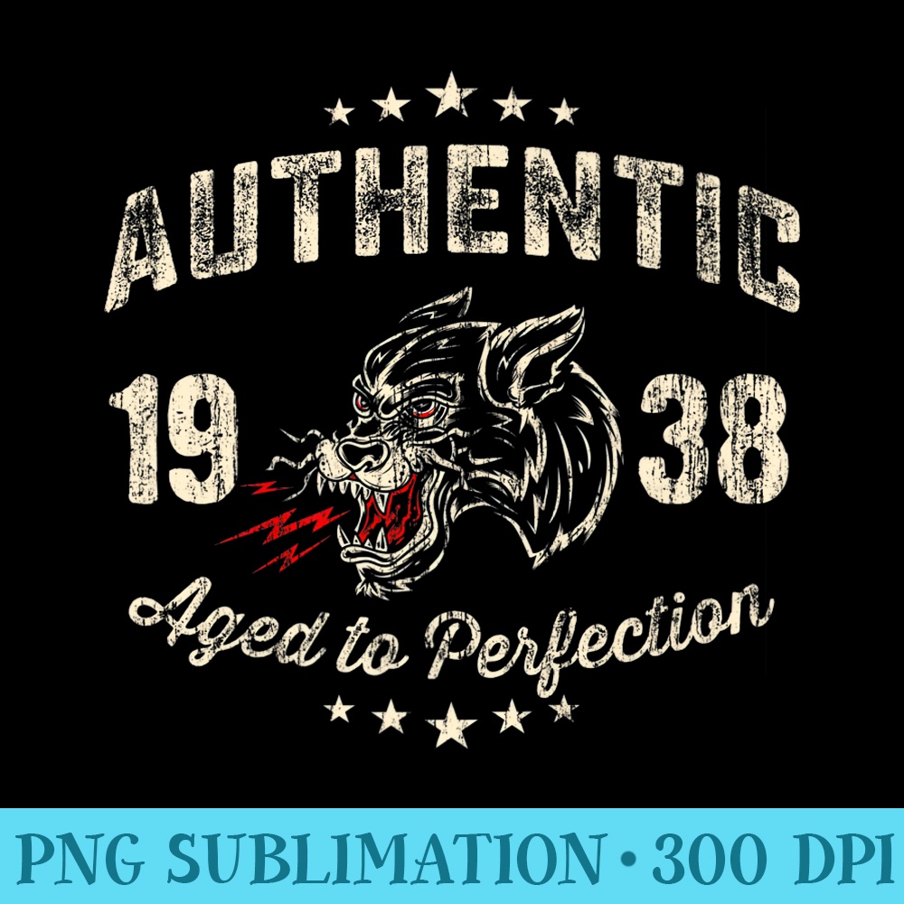 Vintage Made In 1938 T 80th Birthday - PNG Download Website - Create with Confidence