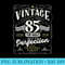 Vintage 85th Birthday Top Shelf, Aged to Perfection Limited - Transparent PNG File Download - High Resolution And Print-Ready Designs