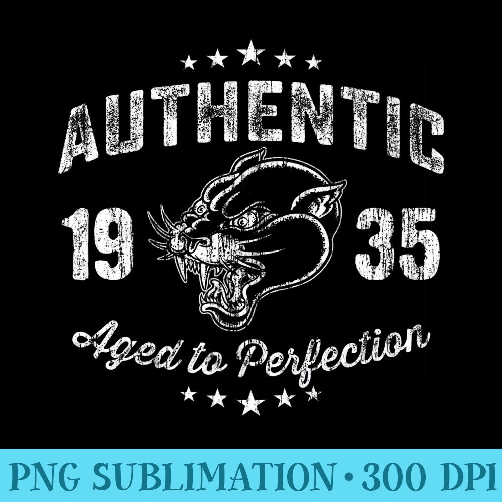Vintage Made In 1935 T 83rd Birthday - Sublimation printables PNG download - Quick And Seamless Download Process
