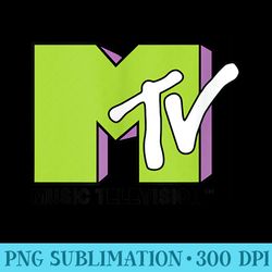 lime green and purple mtv logo fill treatment - shirt graphics for download