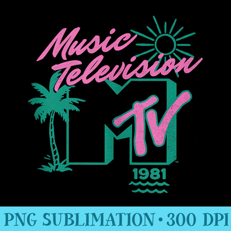 MTV Music Television 1981 Summer Time Classic Logo - PNG Download Gallery - Trendsetting And Modern Collections