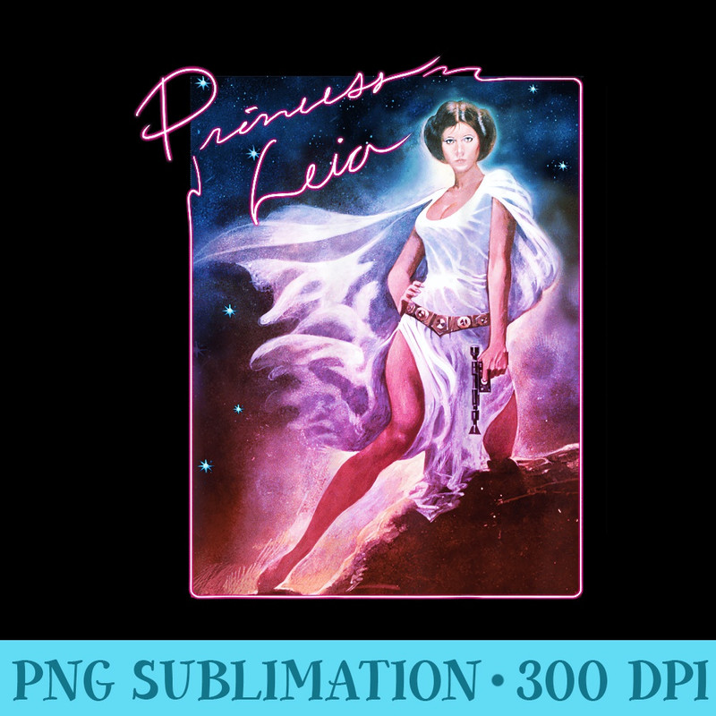 Star Wars Painted Princess Leia - PNG Picture Download - Eco Friendly And Sustainable Digital Products