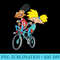 Nickelodeon Hey Arnold Characters Riding A Bike - PNG Transparent Background Download - Perfect for Sublimation Art