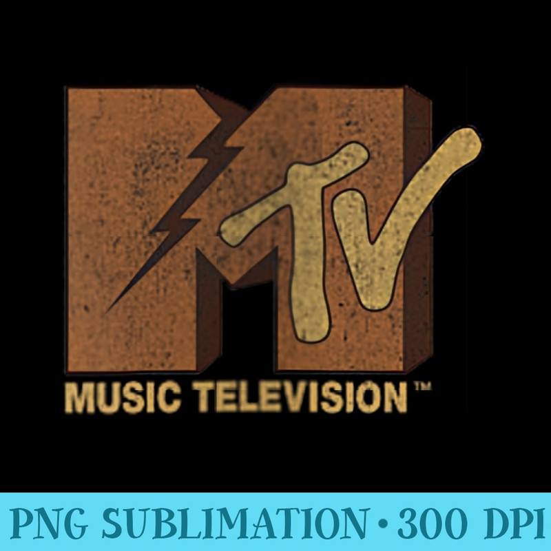 MTV Lightning Bolt Music Television Pocket Logo - PNG File Download - Defying the Norms
