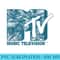 MTV Logo Deep Teal Tropical Style - PNG Download Clipart - Unlock Vibrant Sublimation Designs