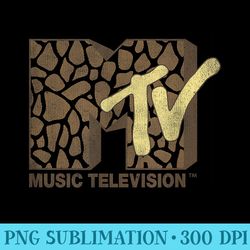 mtv giraffe print mtv logo - shirt graphics for download
