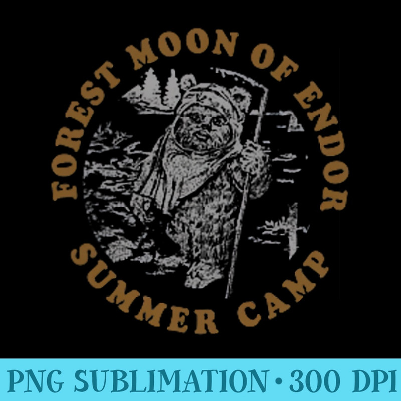 Star Wars Endor Ewoks Pocket Logo Front Back - PNG Download Transparent Background - Unlock Vibrant Sublimation Designs