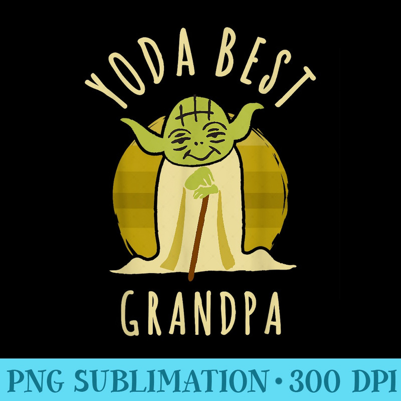 Star Wars Yoda Best Grandpa Cartoon Yoda - PNG Download Gallery - Spice Up Your Sublimation Projects