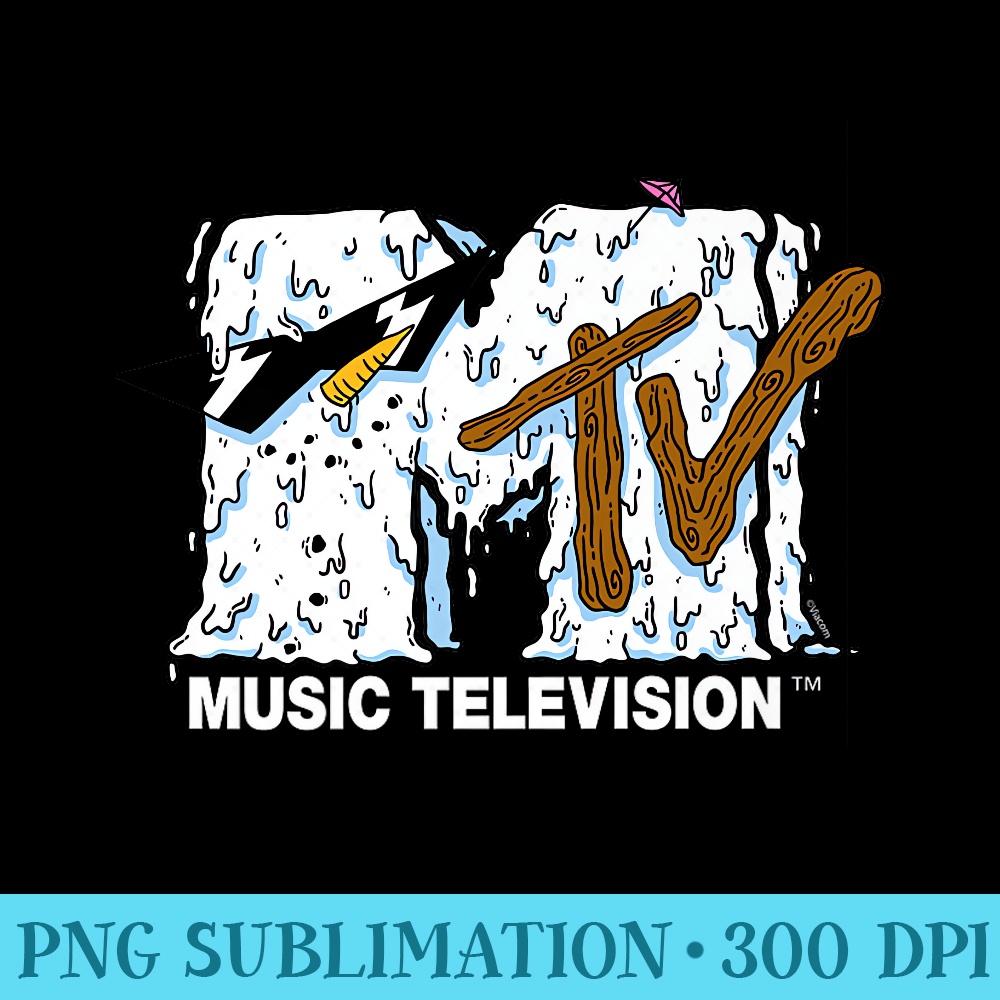 MTV MTV Snowman Logo Premium - Download Transparent PNG Images - Enhance Your Apparel with Stunning Detail