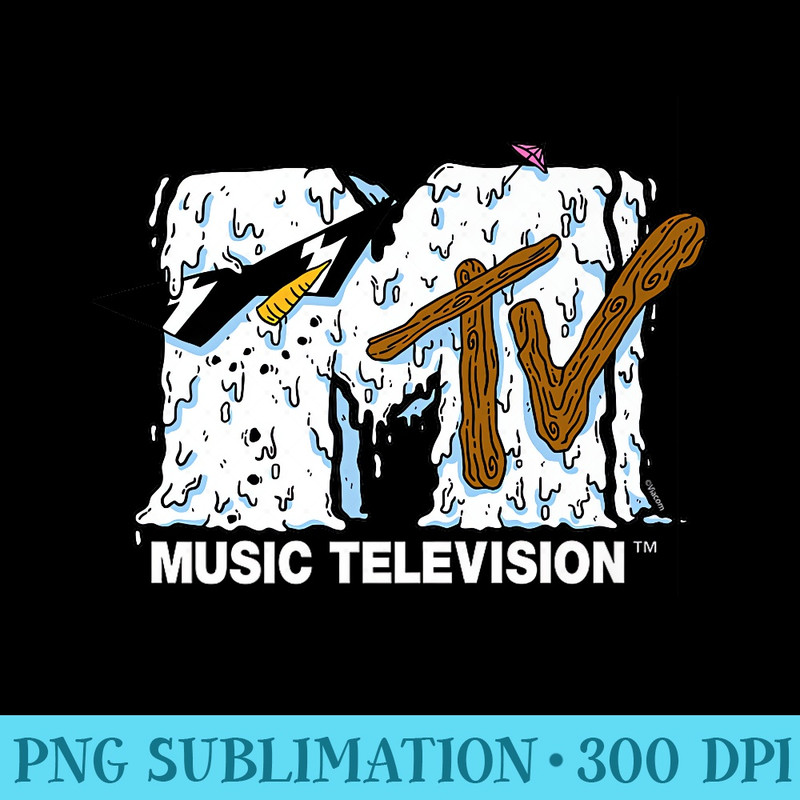 MTV MTV Snowman Logo Premium - Download Transparent PNG Images - Enhance Your Apparel with Stunning Detail