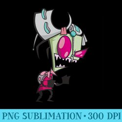 nickelodeon invader zim and gir exhausted - download png images