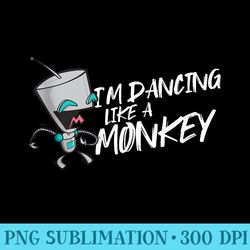 nickelodeon invader zim gir dancing monkey - high resolution png download