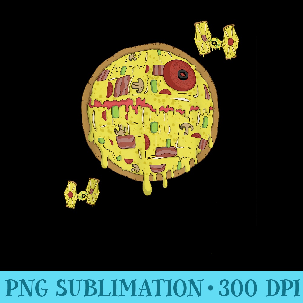 Star Wars Death Star Pizza - Shirt Artwork Download - Stunning Sublimation Graphics