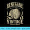 Vintage Made In 2013 T 5th Birthday - Shirt Print PNG - Unique And Exclusive Designs