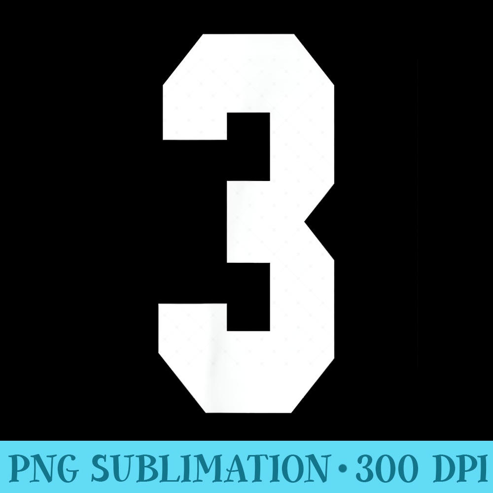3 Team Sports Jersey Front Back Number Player Fan - PNG Picture Download - Transform Your Sublimation Creations