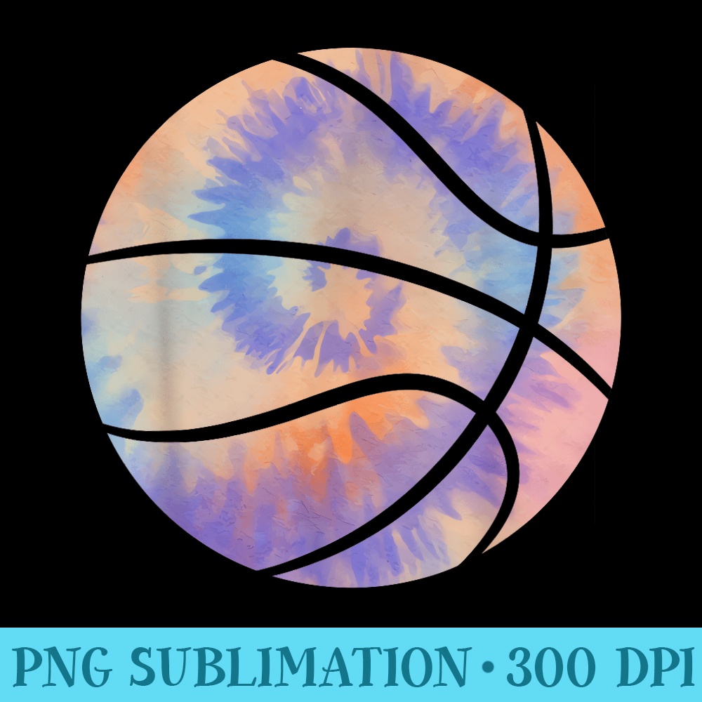 Basketball Tie Dye Colorful Rainbow Basketball Player Lover - PNG Download Website - Revolutionize Your Designs