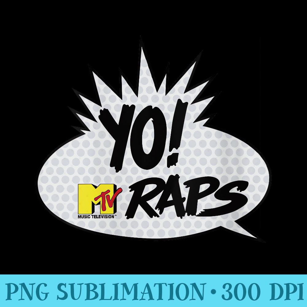 Womens MTV YO MTV Raps Comic Book Talk Bubble - PNG Download Illustration - Boost Your Success with this Inspirational PNG Download
