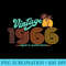 Retro Vintage 55th Birthday Top 1966 Aged To Perfection - High Resolution Shirt PNG - Unleash Your Inner Rebellion