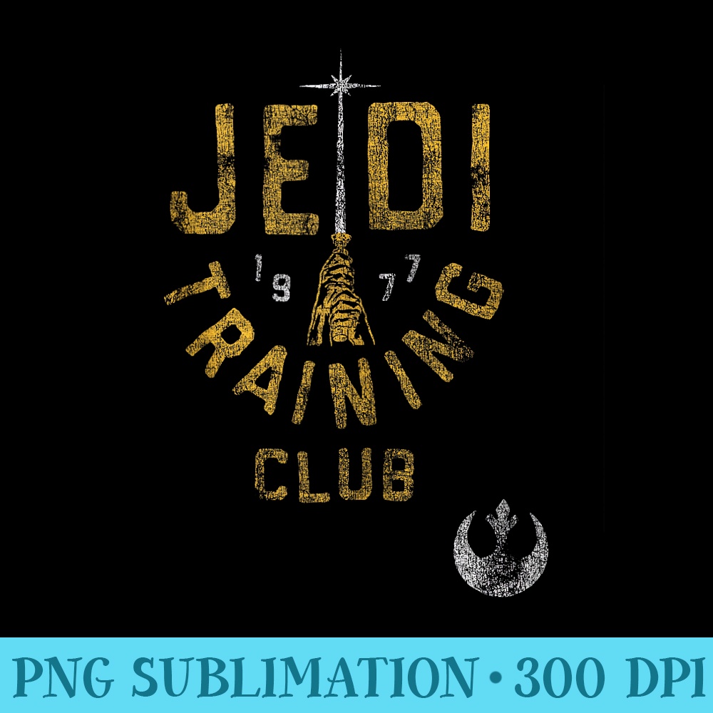 Star Wars Jedi Training Club Distressed Rebels Disney - PNG Download Gallery - Perfect for Sublimation Mastery