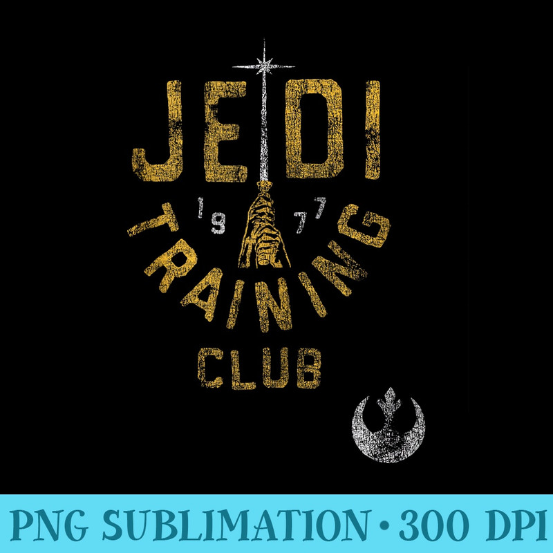 Star Wars Jedi Training Club Distressed Rebels Disney - PNG Download Gallery - Perfect for Sublimation Mastery