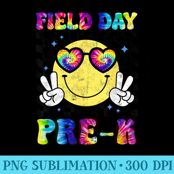 Field Day Pre K Retro Student Teacher Last Day Of School - Unique Sublimation PNG Download - Instantly Transform Your Sublimation Projects