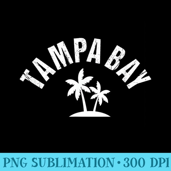 Red Tampa Bay Palm Tree Local TB Standard Tampa Bay Florida - Exclusive PNG designs - Premium Quality PNG Artwork
