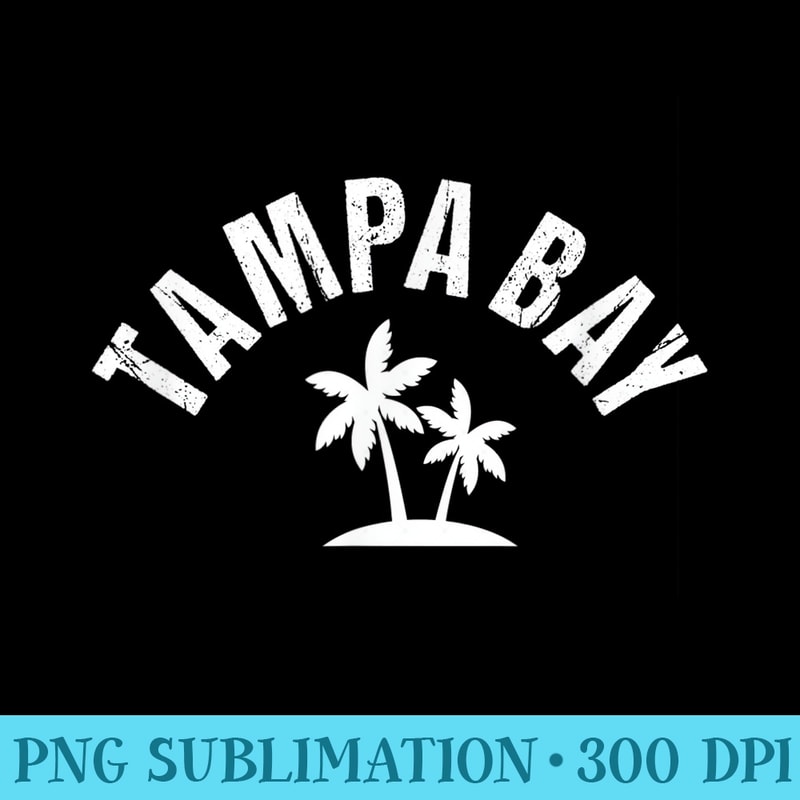 Red Tampa Bay Palm Tree Local TB Standard Tampa Bay Florida - Exclusive PNG designs - Premium Quality PNG Artwork