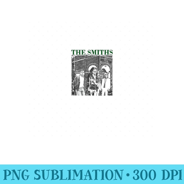 The Smiths Band Shot Salford Lads Club - Printable PNG Graphics - Enhance Your Apparel with Stunning Detail