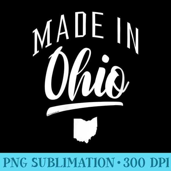 s Made in Ohio Script with State Shape Souvenir Home Town - | Inspire ...