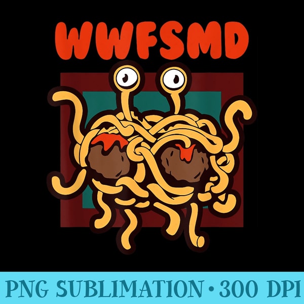 WWFSMD Flying Spaghetti Monster - Printable PNG Images - Premium Quality PNG Artwork