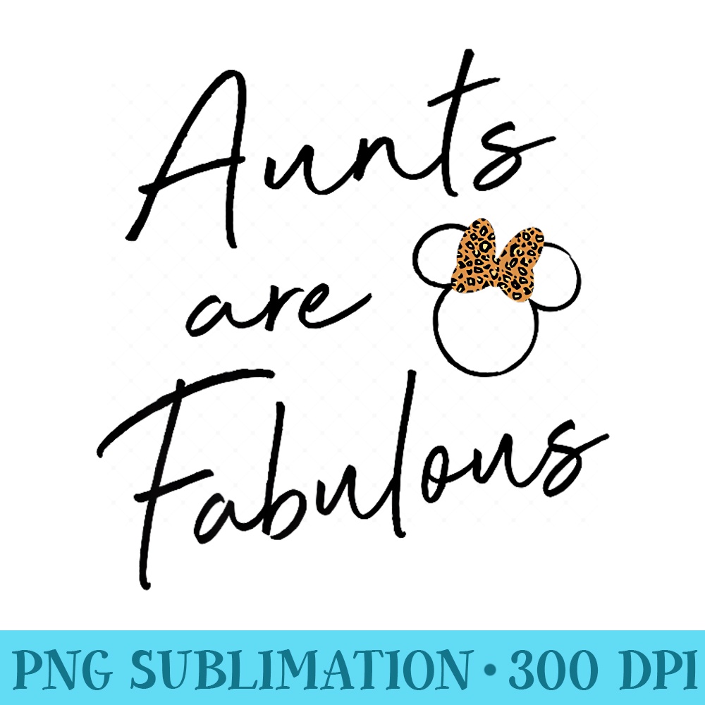 Disney Minnie Mouse Aunts Are Fabulous Cheetah Print Bow Premium - PNG Download - Add a Festive Touch to Every Day