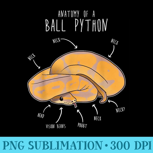 Ball Python Anatomu Anatomy of a Banana Ball Python, Funny Reptile Snake Lover - | Inspire ...